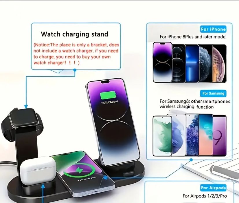 Беспроводная зарядка 15W