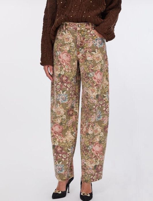 Цветни дамски дънки Liu Jo с финни камъни