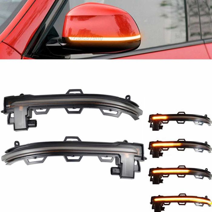 Semnalizari Dinamice Oglinzi LED BMW X3 X4 X5 X6 F25 F26 F15 F16 SMOKE