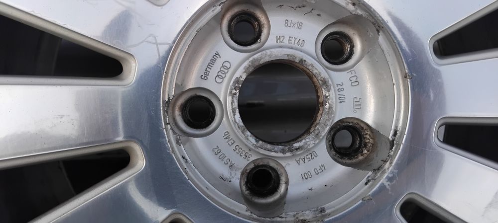 18" джанти Audi 5x112 et48 8J с зимни гуми