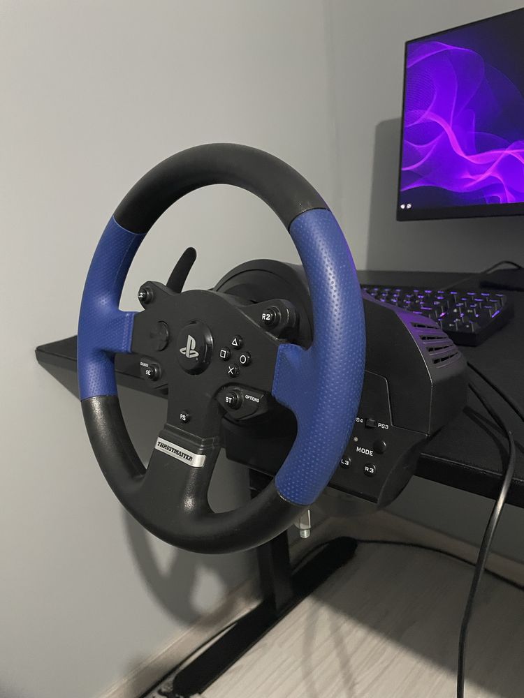 Волан с педали thrustmaster t150 за компютър и PS4/PS3 с. Оброчище • OLX.bg