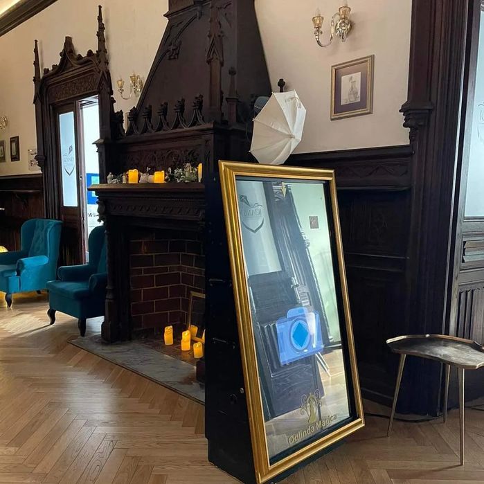 Masina baloane fum Selfie 360 Cabina Foto Oglinda Fum Greu Cigar Bar