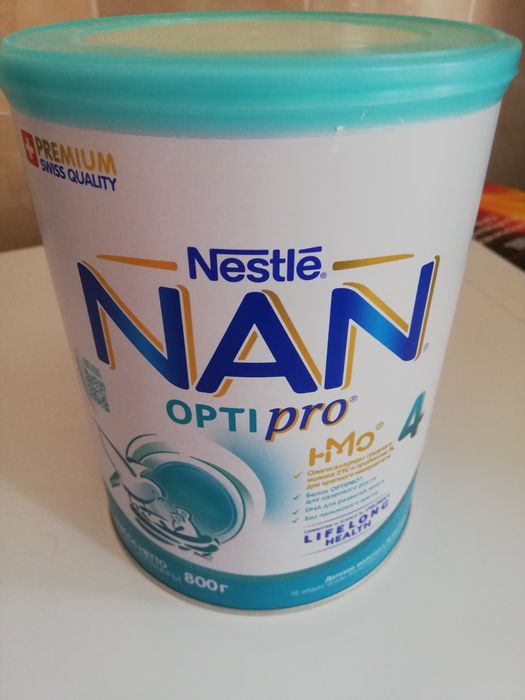 Десткая молочная сухая смесь Nan opti pro 4