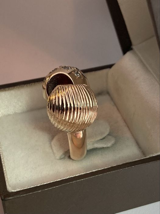 Inel antic aur cu diamante 0.55ct