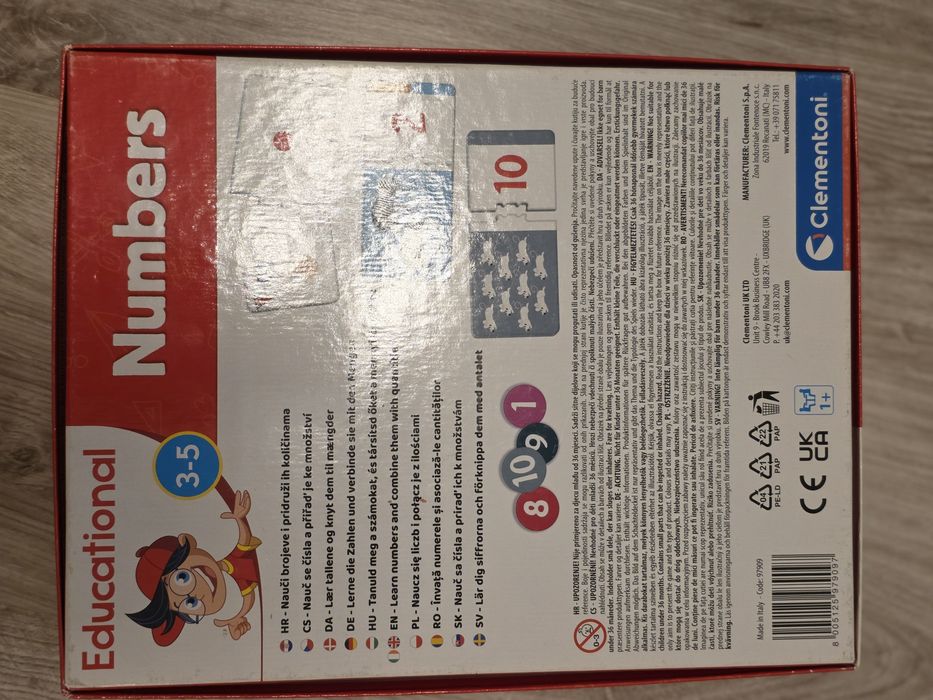 Clementoni Educational Numbers 3-5 Ani, Nefolosit