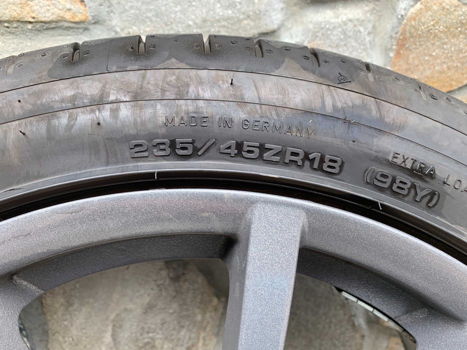 Джанти 18"  5x100 за Subaru,WV и др. с гуми Dunlop sport maxx DOT4823