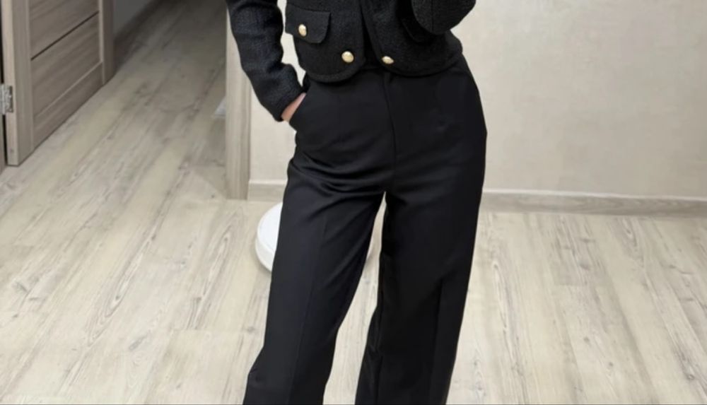 Брюки классика палаццо женские