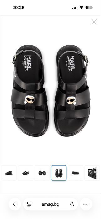 KARL LAGERFELD KIDS оригинални детски сандали нови 33 номер
