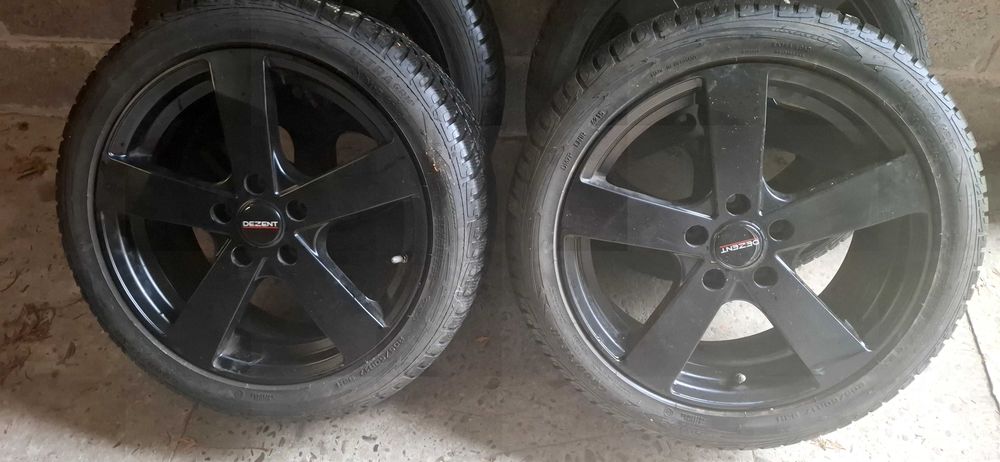 Джанти за Мерцедес,VW,AUDI със зимни гуми.5х112 7.5j ц.отв 66.6 профил на гумите 9мм