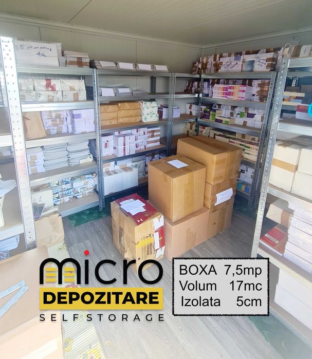 Inchiriere Boxa, spatiu depozit selfstorage 1-3.5-5-7.5-15mp