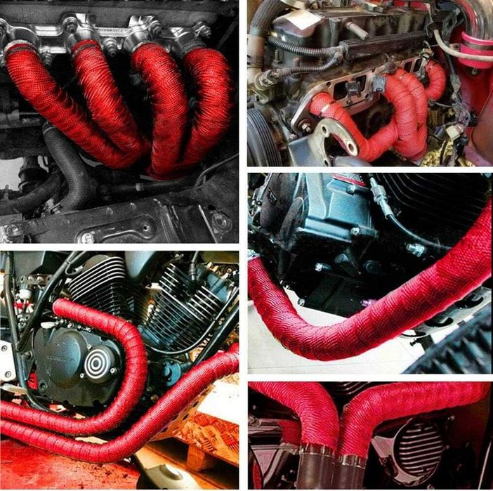 Термоизолационна лента за ауспух и колектори - 5 цвята/10 метра.