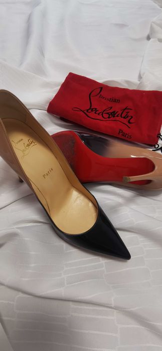 CHRISTIAN LOUBOUTIN So kate 100 Negru Bej Ombre