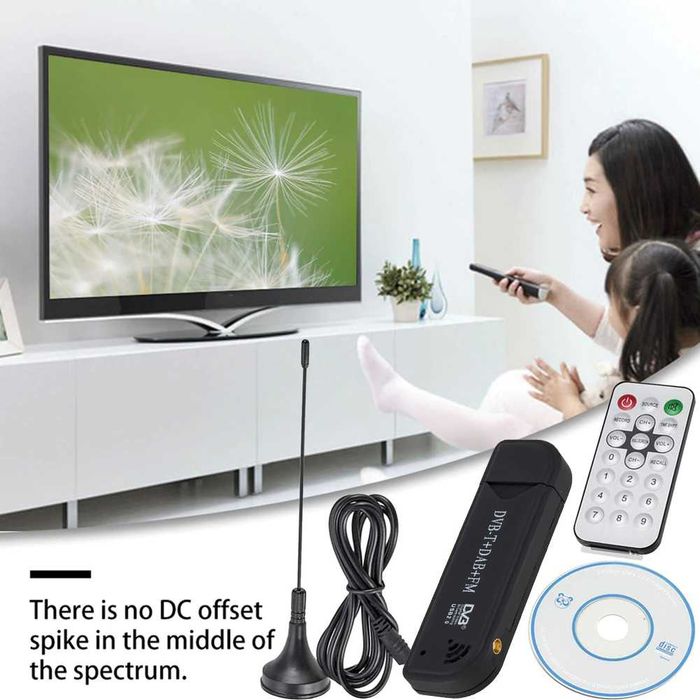 ТВ тунер за цифрова телевизия за компютър лаптоп TV антена DVB-T3 DAB