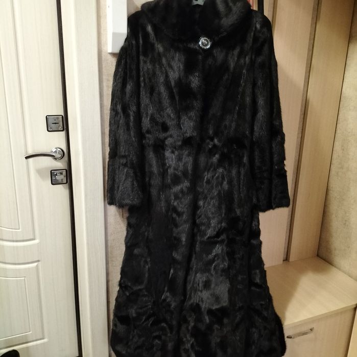 Шуба норковая, длинная