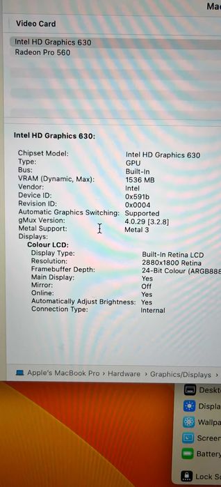 Apple MacBook Pro 15″ (2017) с Touch Bar – 1TB SSD