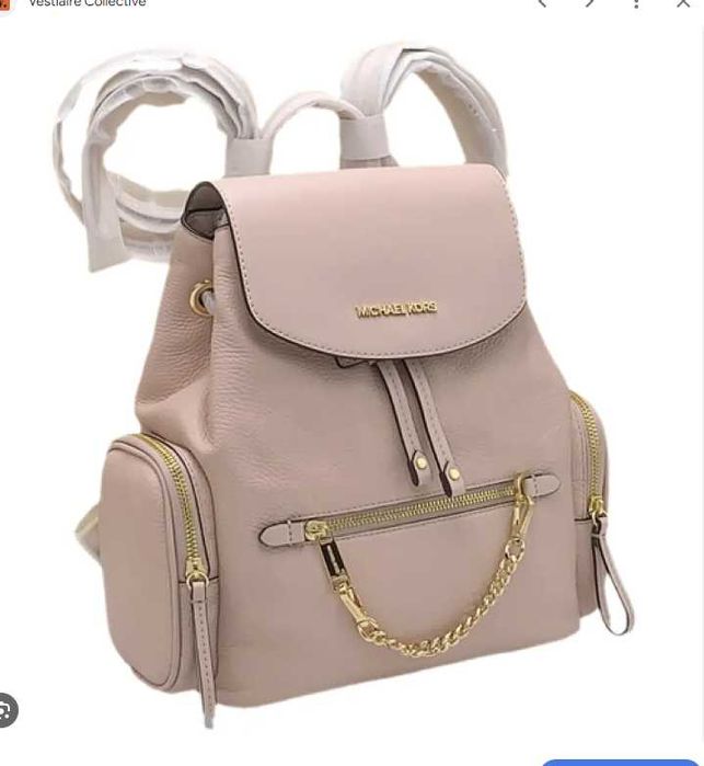 Michael Kors кожена раница - розова