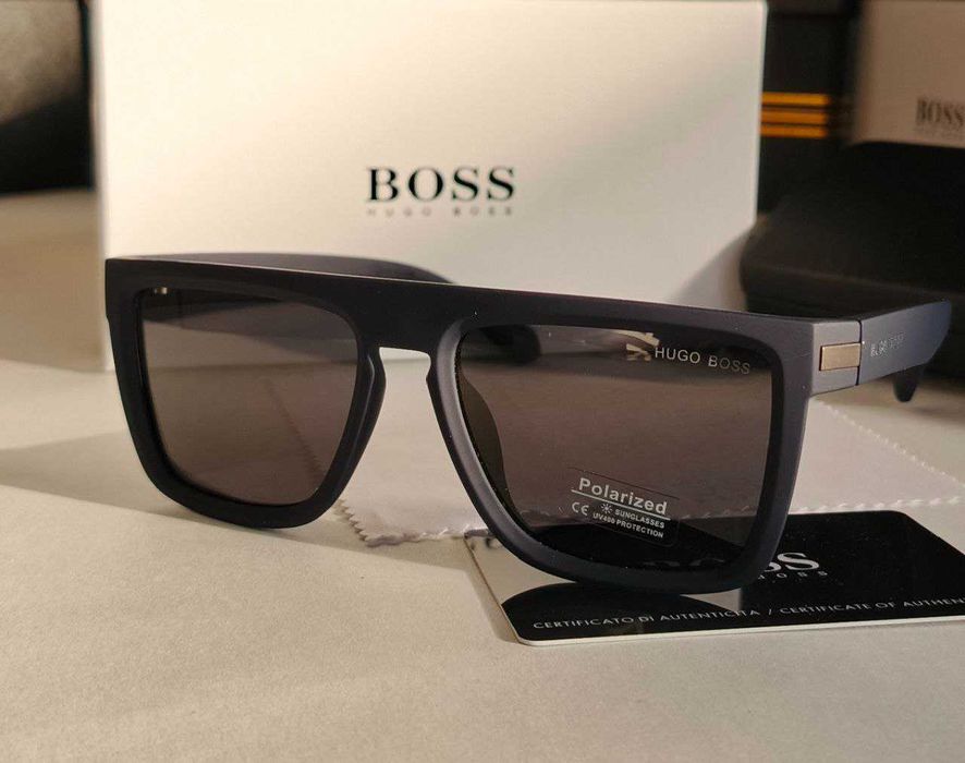 Очки Hugo Boss Lux Матовые Чёрная оправа матовая С Полиризацией