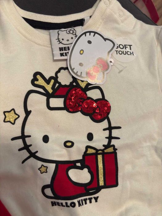 Set trening Hello Kitty, 74-80 cm, 9-12 luni, nou cu etichetă, Crăciun