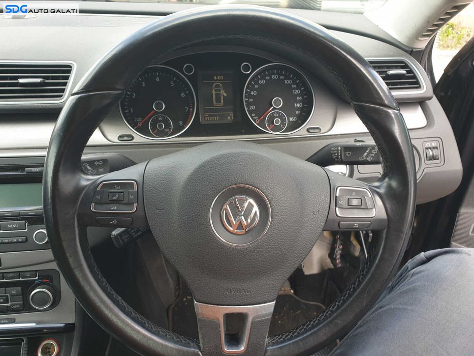 Volan 3 Spite din Piele cu Comenzi FARA Airbag Volkswagen Passat B6 2005 - 2010 [Q3048]