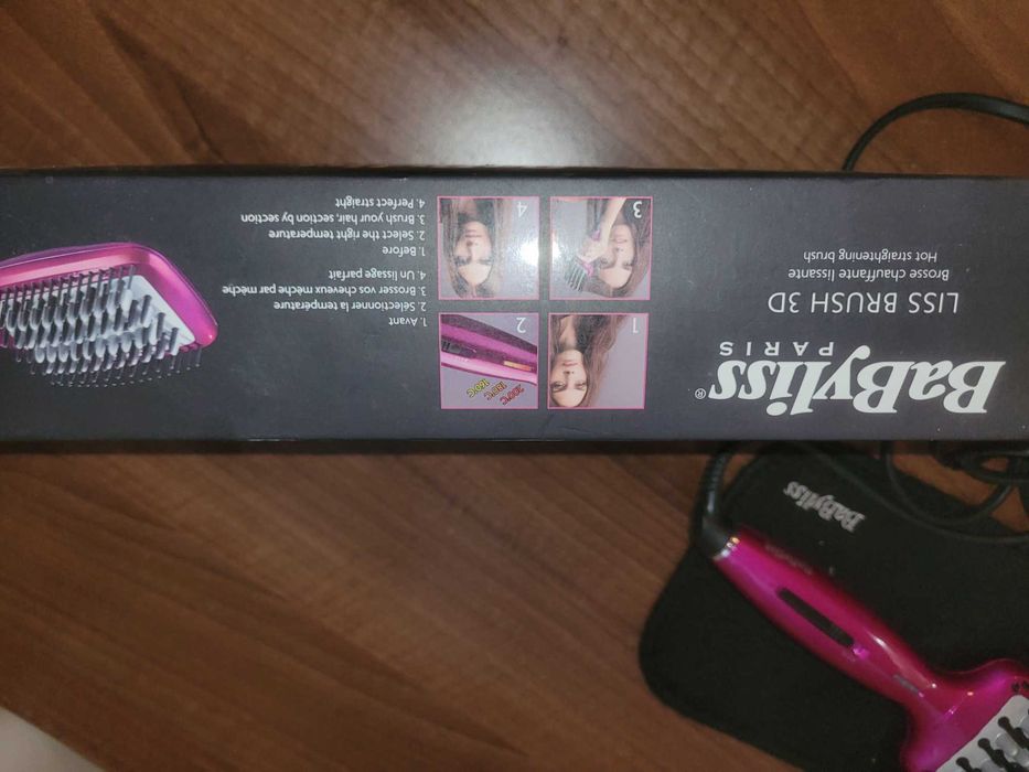 Perie electrică de îndreptat părul BaByliss Liss Brush 3D,
