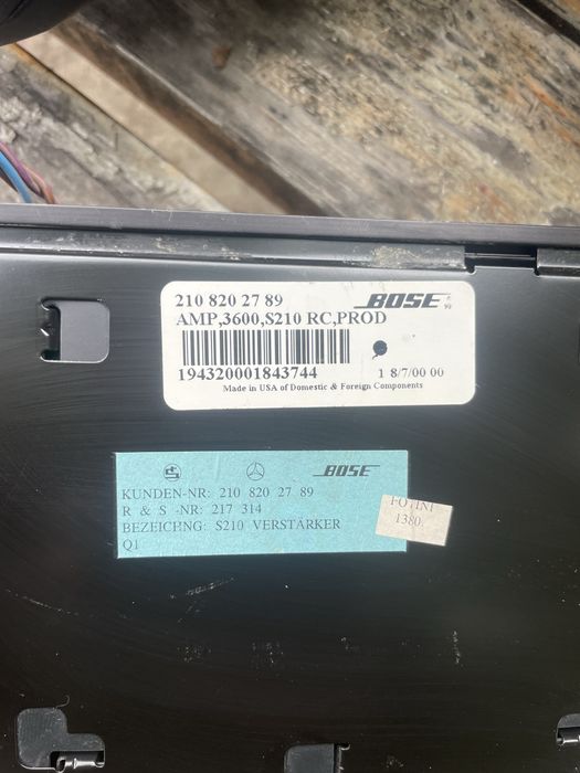 Аудио система BOSE от мецедес w 210