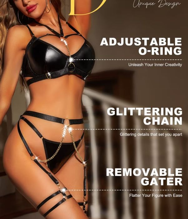 Lenjerie sexy aspect piele