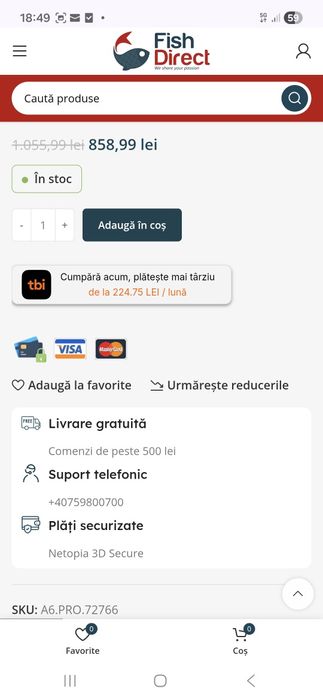 Vand rod pod full inox DAM