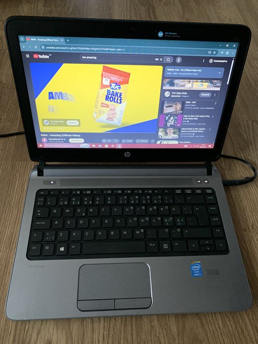 Laptop Hp ProBook Slim intel core i3,Display 14 led,Windows 10 Pro,SSD 130gb memorie,8gb ram,perfect functional cu incarcator