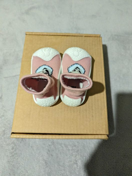 Чорапи за прохождане розови с панда | 22 номер