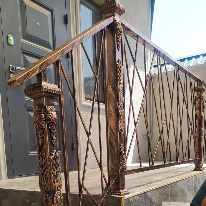 ворота решётка перила оргождения навес лексан naves reshotka darvoza