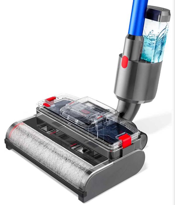 Accesoriu 2-în-1 Aspirare și Spălare pentru Dyson V7/V8/V10/V11/V15 – Mop electric cu rezervoare pentru apă curată și murdară