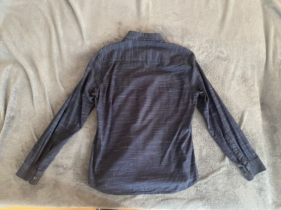 Мъжка синкава стилна риза