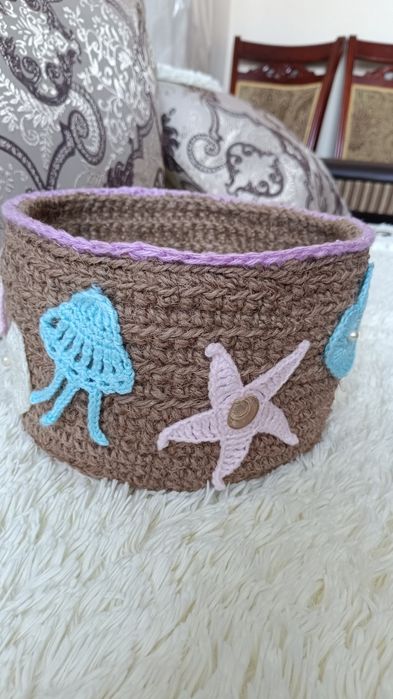 Корзина из джута