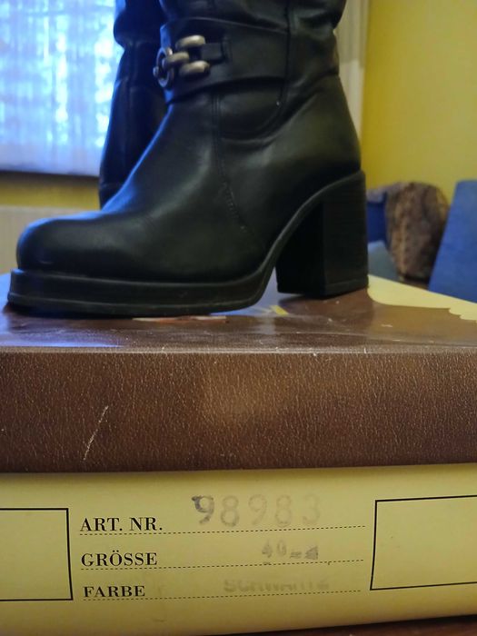 Високи кожени ботуши Kalman № 40