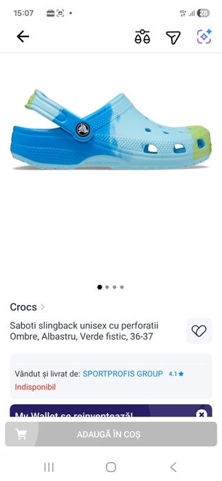 Crocs impecabil mărimea 36/37