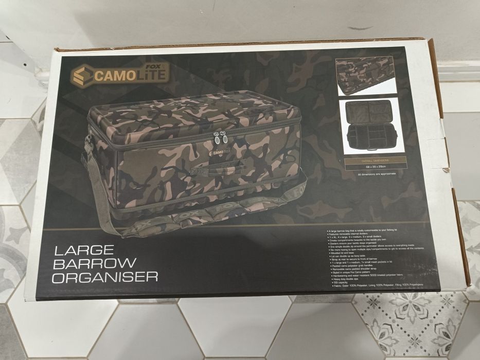 Чанта за риболовни принадлежности Fox Camolite Barrow Organiser Large