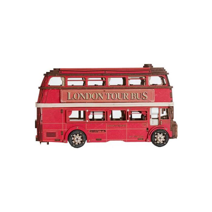 Puzzle 3D Autobuzul Londonez, 245 piese, lemn, Rolife