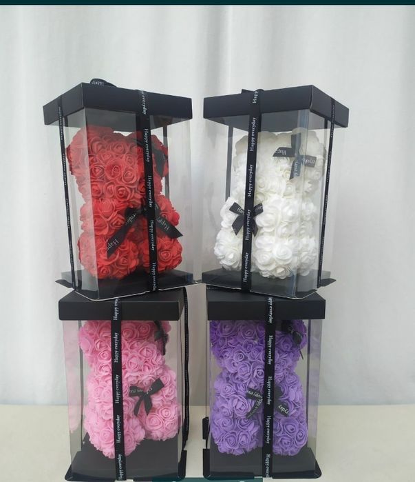 Мишка из роз оргинал