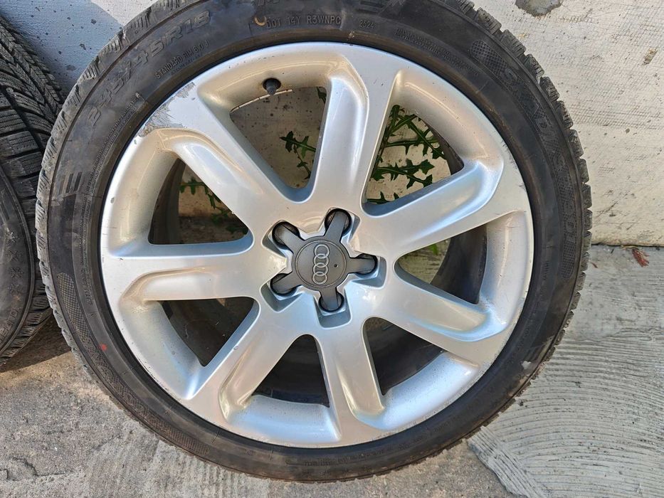 18 5х112 8.5ж ет32 лети джанти 4G8 601 025 AG за Ауди с гуми 245 45 18 Audi 5x112 8.5j et32 66.6mm
