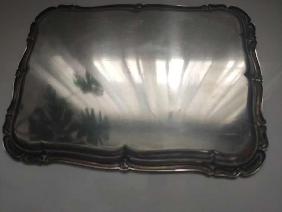 Tava veche argintata decor casa