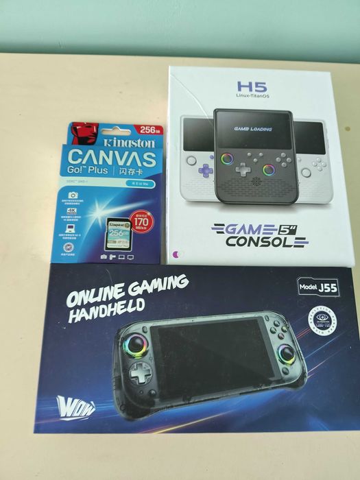 2 Топ яки ретро конзоли H5 + J55 (5.5") 64GB – нови + подарък!