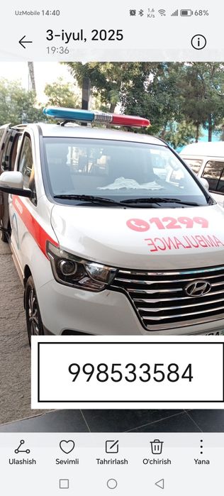 Малакали врач фелдшер ва янги машина