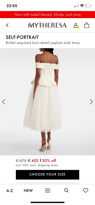 Rochie midi mireasă / cununie civilă - noua