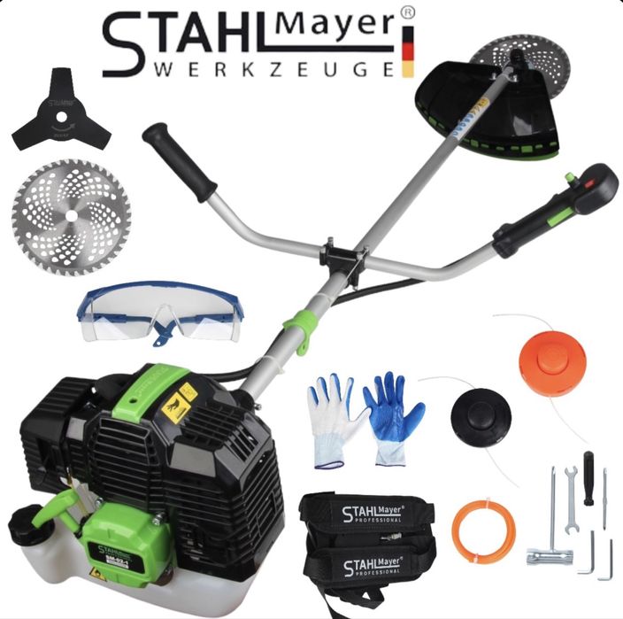 Бензинов тример за трева 74cc STAHLMAYER PRO