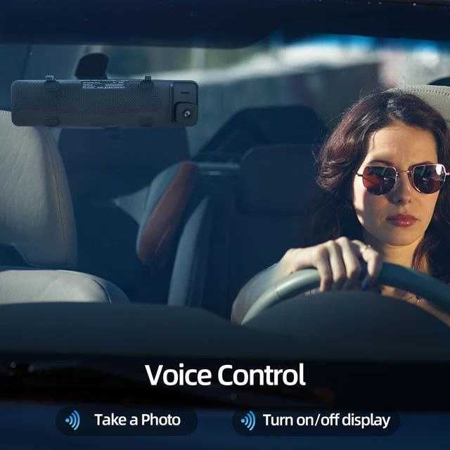 новая видеорегистратор, 4k, 2160р, зеркало заднего вида Fhd 1080