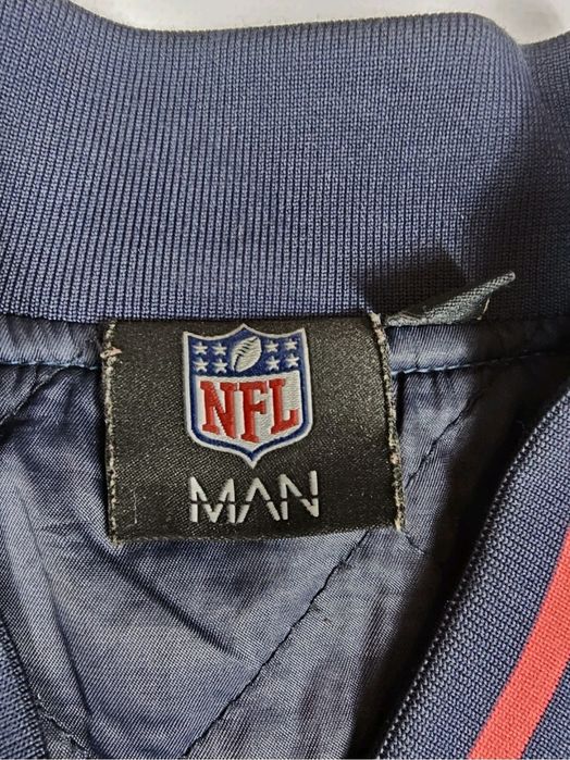 Geacă Varsity piele ecologică NFL New England Patriots - boohooMAN (Ediție Limitată) - Mărimea L