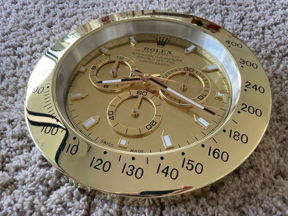 Ceas ROLEX de perete metalic 34 cm