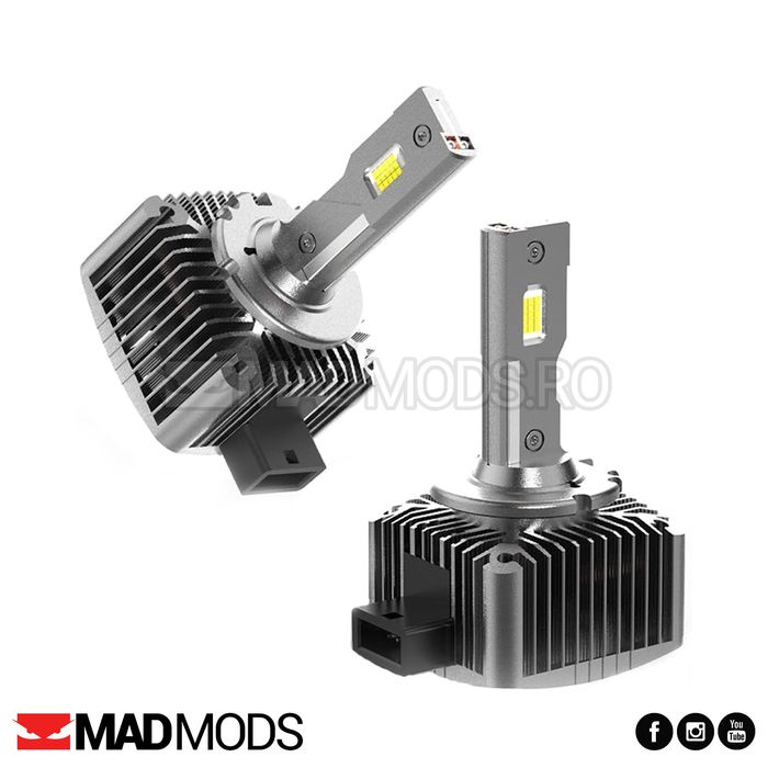 Set 2 Becuri Led 180W 6000k Canbus D1S D2S D3S D4S D5S D8S ProExpert