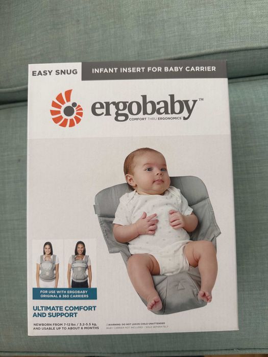 Port-bebe Ergobaby 360 + Insert Easy Snug pentru nou-născut