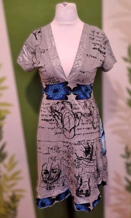 Rochie midii cu mânecă scurtă , bumbac L Desigual